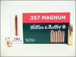 Sellier & Bellot - Full Metal Jacket - 158 Grain 357 Magnum Ammo - 50 Rounds