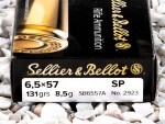 Sellier & Bellot - Soft Point - 131 Grain 6.5x57mm Mauser Ammo - 20 Rounds