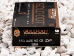  Speer - Jacketed Hollow Point - 90 Grain 380 Auto Ammo - 50 Rounds