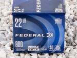 Federal - Lead Round Nose - 40 Grain 22 LR Ammo - 800 Rounds