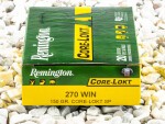 Remington - Core Lokt Soft Point - 150 Grain 270 Winchester Ammo - 20 Rounds