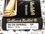 Sellier & Bellot - Soft Point - 180 Grain 30-06 Ammo - 20 Rounds