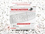 Winchester Full Metal Jacket (FMJ) 165 Grain 40 Smith & Wesson  Ammo - 600 Rounds