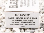 Blazer - Full Metal Jacket - 115 Grain 9mm Ammo - 1000 Rounds