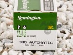 Remington - Jacketed Hollow Point - 88 Grain 380 Auto Ammo - 100 Rounds