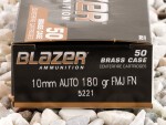 Blazer - Full Metal Jacket - 180 Grain 10mm Ammo - 1000 Rounds