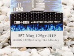 Corbon Jacketed Hollow-Point (JHP) 125 Grain 357 Magnum Ammo - 20 Rounds