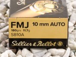 Sellier & Bellot - Full Metal Jacket - 180 Grain 10mm Ammo - 1000 Rounds
