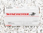 Winchester USA - Full Metal Jacket - 165 Grain - 40 S&W Ammo - 50 Rounds