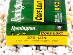 Remington - Core Lokt Pointed Soft Point - 130 Grain 270 Winchester Ammo - 20 Rounds