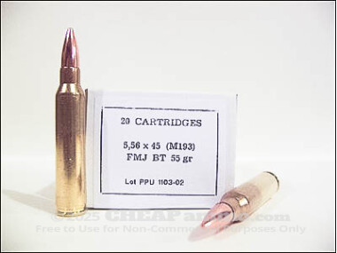 Prvi Partizan - Full Metal Jacket - 55 Grain 223 Remington Ammo - 200 Rounds