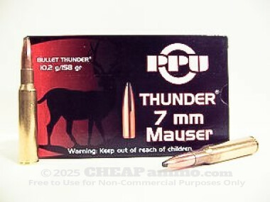 Prvi Partizan - PSP - 158 Grain 7x57 Mauser Ammo - 20 Rounds