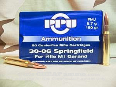 Prvi Partizan - Full Metal Jacket - 150 Grain 30-06 Springfield Ammo - 20 Rounds