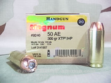 Magnum Research - XTP / Jacketed Hollow Point - 300 Grain 50 Action Express Ammo - 20 Rounds