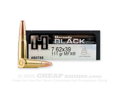 Hornady - MonoFlex SBR - 111 Grain 7.62x39 Ammo - 20 Rounds
