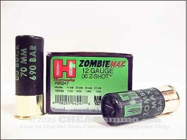 Hornady Z-Max - #00 Buck - 12 Gauge Ammo - 100 Rounds