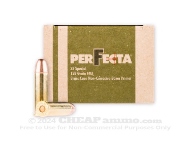 38 Special - 158 gr FMJ - Fiocchi Perfecta - 1000 Rounds