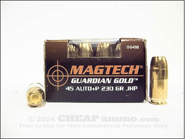 Magtech - Jacketed Hollow Point - 230 Grain 45 ACP Ammo - 1000 Rounds