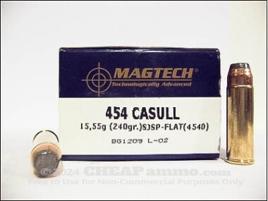 Magtech - Semi Jacketed Soft Point - 240 Grain 454 Casull Ammo - 20 Rounds