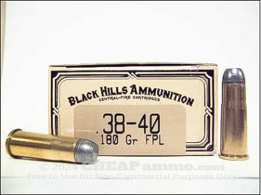 Black Hills Ammunition - Lead Flat Nose - 180 Grain 38-40 Ammo - 50 Rounds