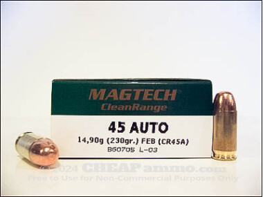 Magtech - Fully Encapsulated Base - 230 Grain 45 ACP Ammo - 50 Rounds
