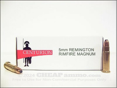 Centurion - Hollow Point - 30 Grain 5mm Remington Magnum Ammo - 500 Rounds