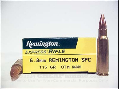 Remington - Open Tip Match - 115 Grain 6.8 SPC Ammo - 20 Rounds