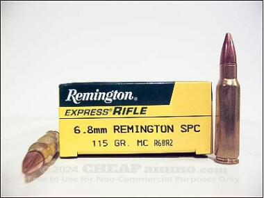 Remington - Full Metal Jacket - 115 Grain 6.8 SPC Ammo - 20 Rounds