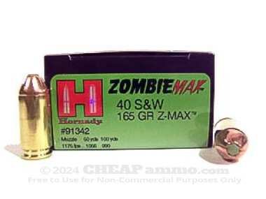 Hornady - Z-MAX - 165 Grain 40 Smith & Wesson Ammo - 20 Rounds