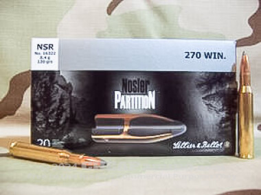 Sellier & Bellot - Nosler Partition - 130 Grain 270 Winchester Ammo - 20 Rounds