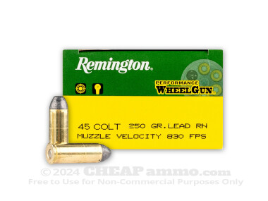 Remington - Lead Round Nose - 250 Grain 45 Long Colt Ammo - 500 Rounds