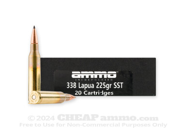 Ammo Inc. - SST - 225 Grain 338 Lapua Magnum Ammo - 20 Rounds