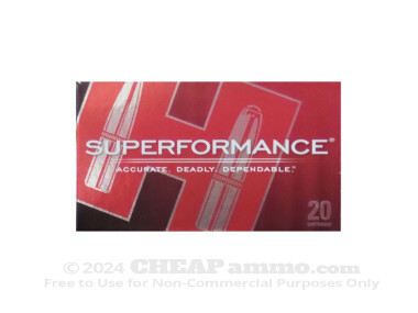 Hornady Superformance Match Polymer Tipped 168 Grain 308 Winchester (7.62X51) Ammo - 20 Rounds