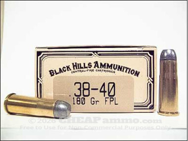 Black Hills Ammunition - Lead Flat Nose - 180 Grain 38-40 Ammo - 50 Rounds