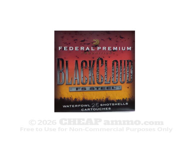 Federal Blackcloud #4 Shot 3 1/2" 1-1/2 oz. 12 Gauge Ammo - 25 Rounds