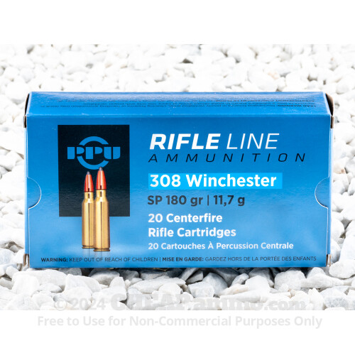 308 Winchester Ammo - Prvi Partizan 180 Grain Soft Point - 200 Rounds