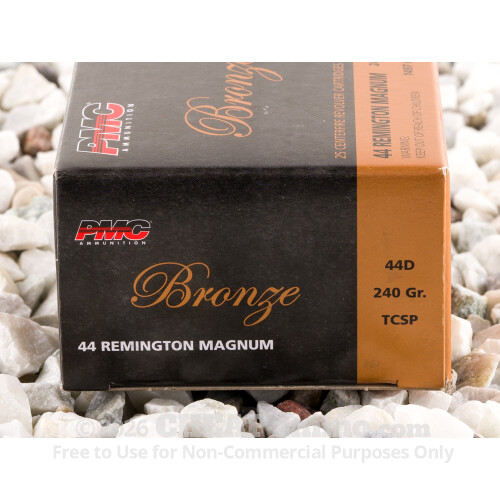 Point 44 Material 44 Magnum Ammo - PMC 240 Grain Truncated Cone Soft Point - 25 Rounds