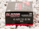 Blazer - Full Metal Jacket - 230 Grain 45 ACP Ammo - 1000 Rounds