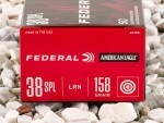 Federal - Lead Round Nose - 158 Grain 38 Special Ammo - 50 Rounds