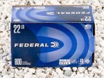 Federal - Lead Round Nose - 40 Grain 22 LR Ammo - 3200 Rounds