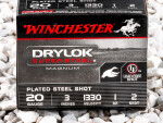 Winchester Drylock #2 Shot 3" 1 oz. 20 Gauge  Ammo - 25 Rounds