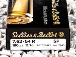 Sellier & Bellot - Soft Point - 180 Grain 7.62x54r Ammo - 20 Rounds