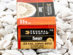 Federal Gold Medal Lead Solid (LS) 40 Grain 22 Long Rifle (LR)  Ammo - 50 Rounds