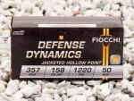 Fiocchi - Jacketed Hollow Point - 158 Grain 357 Magnum Ammo - 1000 Rounds
