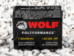 7.62x39 - 123 Grain HP - WOLF WPA Polyformance - 1000 Rounds