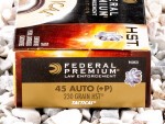 Federal - HST Jacketed Hollow Point - 230 Grain 45 ACP +P Ammo - 50 Rounds