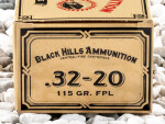 Black Hills Ammunition - Lead Flat Nose - 115 Grain 32-20 Winchester Ammo - 50 Rounds