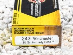 Black Hills Gold Ammunition Polymer Tipped 80 Grain 243 Winchester Ammo - 20 Rounds