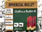 Sellier & Bellot - #00 Buck - 000 Buck 410 Gauge Ammo - 25 Rounds