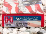Hornady American Whitetail Soft-Point (SP) 180 Grain 30-06  Ammo - 20 Rounds